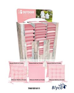 Display Outdoor Cushion pink 120x80x125cm (3 row)