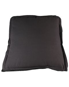 Velvet Overlock Cushion grey 45x45cm