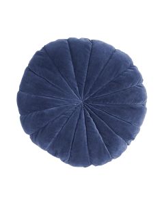 Flower Cushion blue dia40x10cm