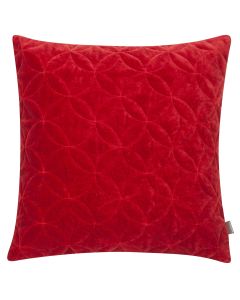 Circle Stitch Cushion red 45x45cm