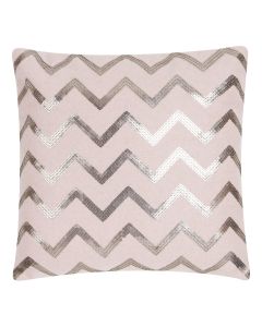 Zigzag Sequin Cushion pink 45x45cm