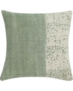 Half Half Cushion green 45x45cm