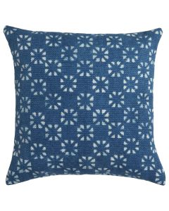 Batik Flower Cushion blue 45x45cm