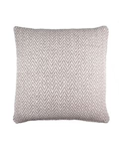 Zigzag Recycled Cushion taupe 45x45cm