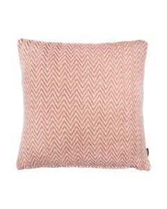 Zig zag recycled cameo pink cushion 45 x 45 cm