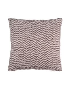 Zigzag Recycled Cushion brown 45x45cm