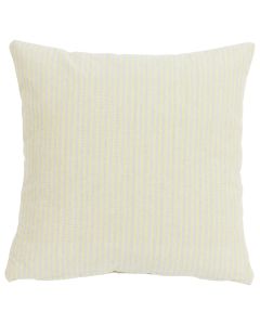 Medium Fine Stripe Cushion beige green 45x45cm