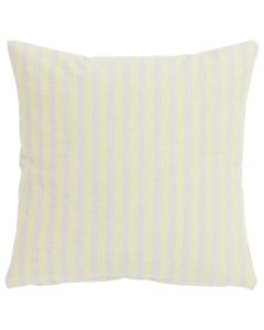 Medium Fine Stripe Cushion beige green 45x45cm