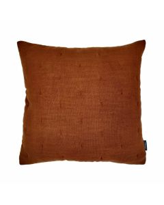 Kantha Slub Cushion reddish brown 45x45cm