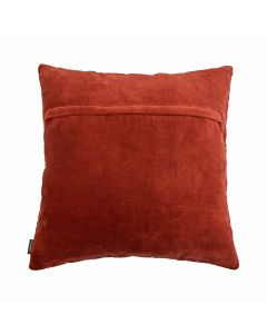 Rose Embroidery Cushion orange 45x45cm