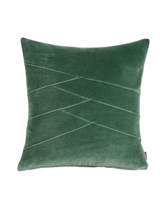 Uneven Pintuck Cushion green 45x45cm