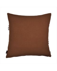 Uneven Ruffle Cushion brown 45x45cm