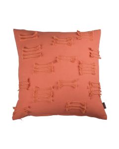 Uneven Ruffle Cushion orange 45x45cm