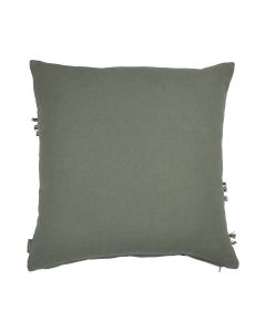 Uneven Ruffle Cushion green 50x50cm