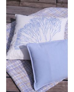 Coral Cushion blue white 45x45cm