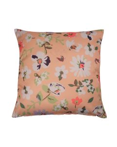 Valerie outdoor flower print apricot cushion 45 x 45 cm