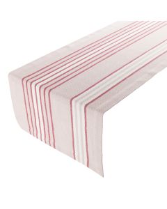 Multi Stripe Tablerunner pink red 50x140cm