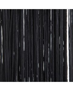 Flame Retardant Lasalle Stringcurtain black 90x250cm