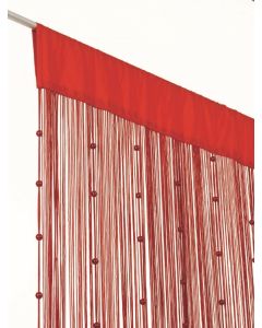 Helena Pearls Stringcurtain red/red 90x250cm