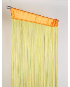 Rainbow Stringcurtain green/yellow/orange 90x250cm