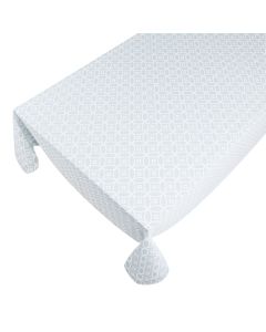 Crossed Circles Tablecloth Textile lichtest grey 140x250cm