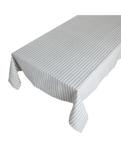 Medium Fine Stripe Tablecloth Textile donker grey 140x250cm