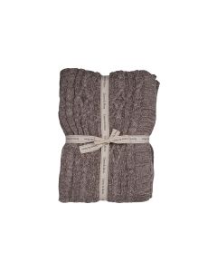 Cable Weave Throw taupe 130x170cm