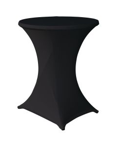 Torino Stretch Bar Tablecover black d90cmxh130cm