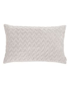 Zigzag Velvet Cushion beige 30x50cm