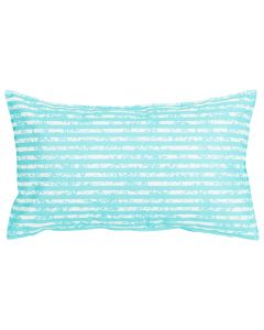 Little Stripes Outdoor Cushion aqua 30x50cm