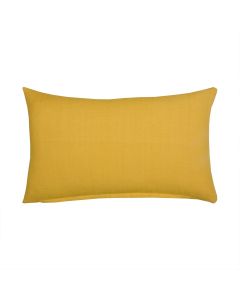 Uneven Stitching Cushion yellow 30x50cm