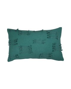 Uneven Ruffle Cushion blue 30x50cm