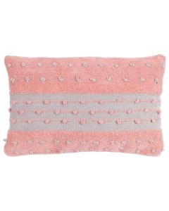 Chenille Cushion pink beige 40x60cm