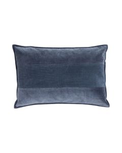 Velvet And Corduroy Cushion blue 40x60cm