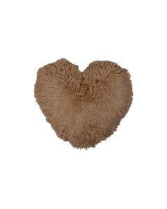 Side Heart Cushion beige 40x40x15cm