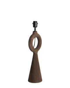 Lamp base 13x18x46 cm SABULI wood matt dark brown