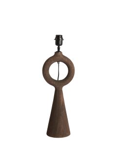 Lamp base 13x18x46 cm SABULI wood matt dark brown