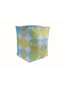 Nandine Outdoor Pouf Cover green 39x39x50cm