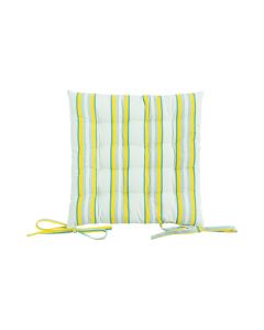Multi Stripe Chair Cushion green 40x40cm+5cm