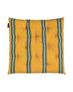 Printed Stripes Chair Cushion yellow green 40x40cm+5cm