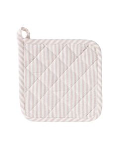 Medium Fine Stripe Potholder soft pink 20x20cm