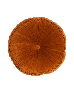 Kanan Velvet Cushion brown dia60x10cm