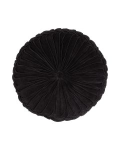 Kanan Velvet Cushion black dia60x10cm