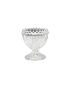 Egg Cup w. pearl edge glass 