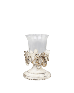 Candlestick w. flower decor