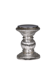 Candlestick w. grooves f. pillar candle