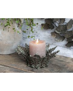 Candle Tray w. leaves