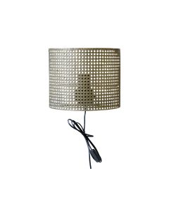 Lamp w. French wicker pattern