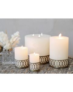 Candle Tray w. decor edge set of 4