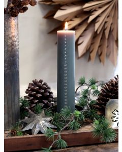 Advent Candle No. 1-24 w. gold print 60 h